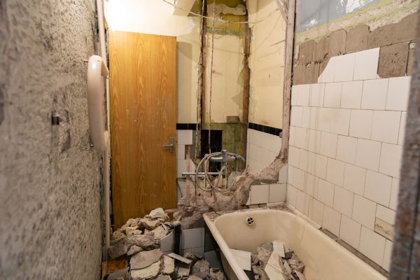 Shower Tile Demolition in Goshen
